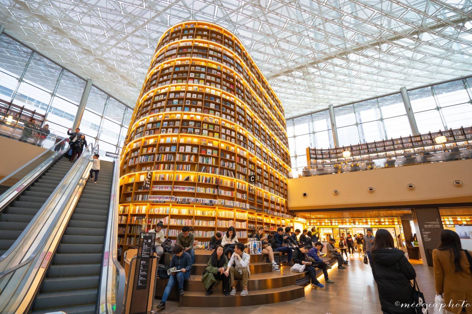 Các giá sách trong Starfield Library có độ cao lên tới 13m