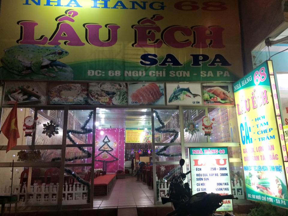 Nhà hàng 68 chuyên lẩu ếch siêu nổi tiếng ở Sapa