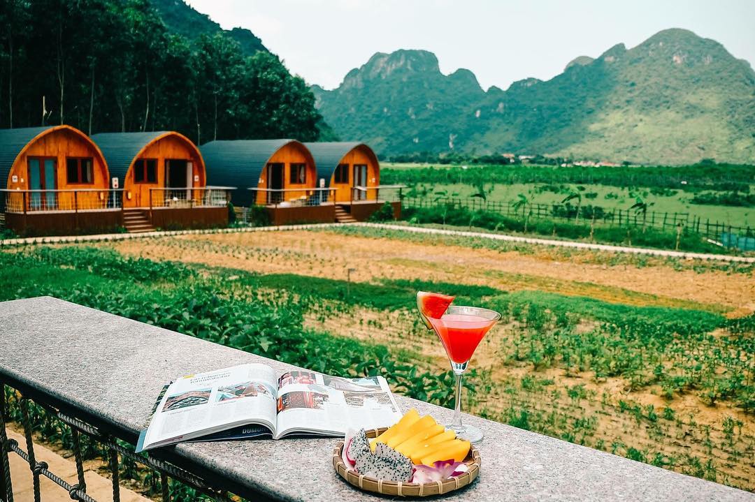 Chày Lập Farmstay là khu resort mới được xây dựng nằm ngay cửa vào vườn quốc gia Phong Nha- Kẻ Bàng