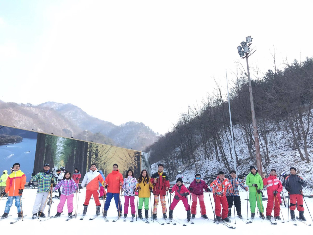 Trải nghiệm trượt tuyết tour Hàn mùa đông