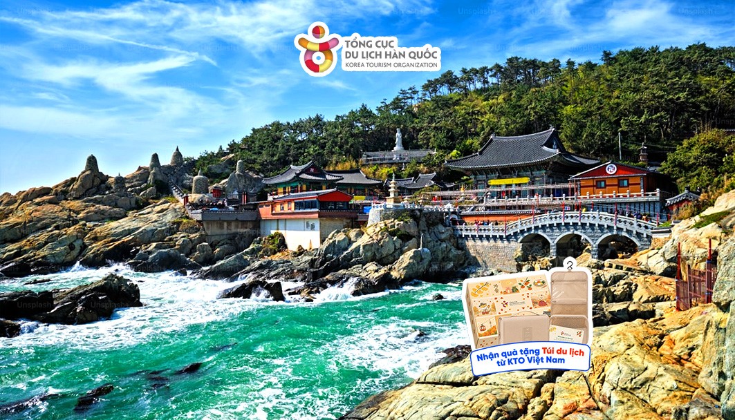 Chùa Haedong Yonggungsa - một trong những ngôi chùa cổ nhất Hàn Quốc