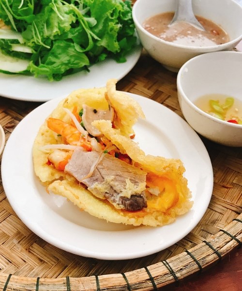 Bánh khoái Quảng Bình, món ngon lạ miệng, nét hấp dẫn trong ẩm thực của người miền Trung