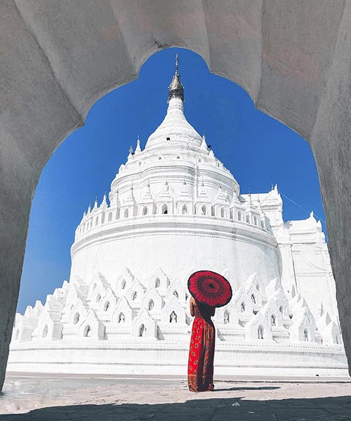 Cùng chiêm ngưỡng cảnh sắc trắng tinh khôi của ngôi chùa Hsinbyume ở Myanmar