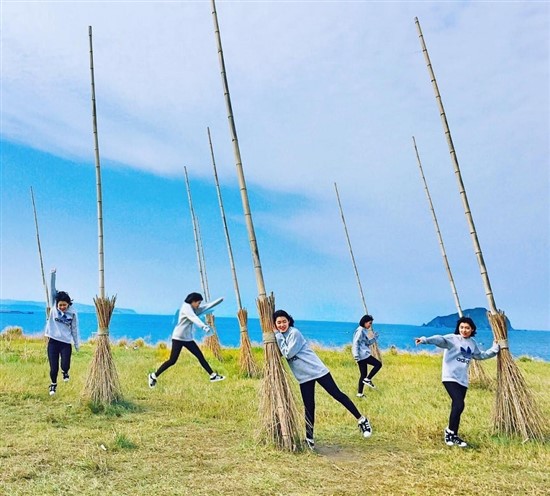 Ngỡ ngàng trước cánh đồng chổi bay như Harry Potter ở Đài Loan