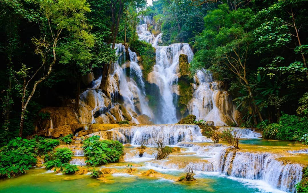 Thác Kuang Si – thác nước trong xanh màu ngọc bích “đẹp lạ thường” ở Luang Prabang