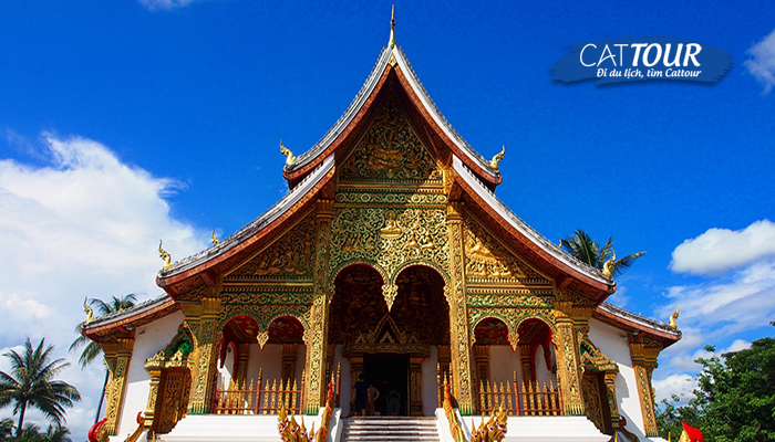 Ngôi đền Xiềng Thông với kiến trúc đặc thù của Luang Prabang