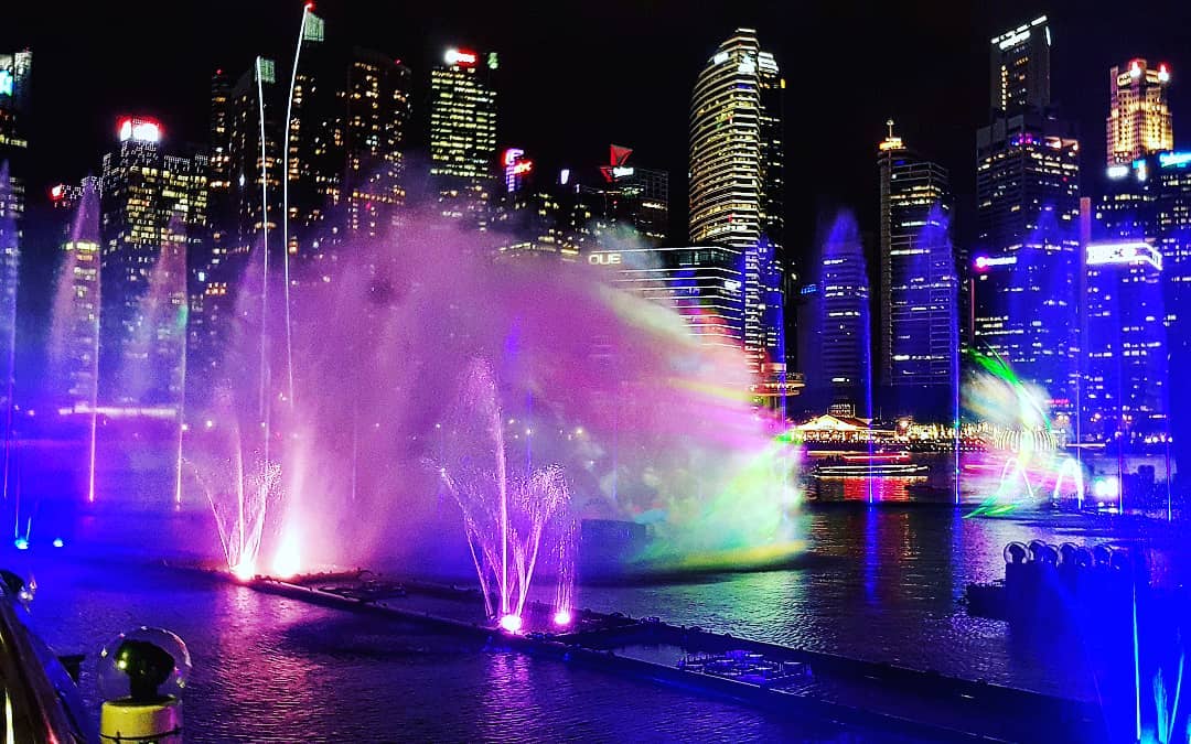 Show ánh sáng Spectra lung linh ảo diệu ở Marina Bay Sands