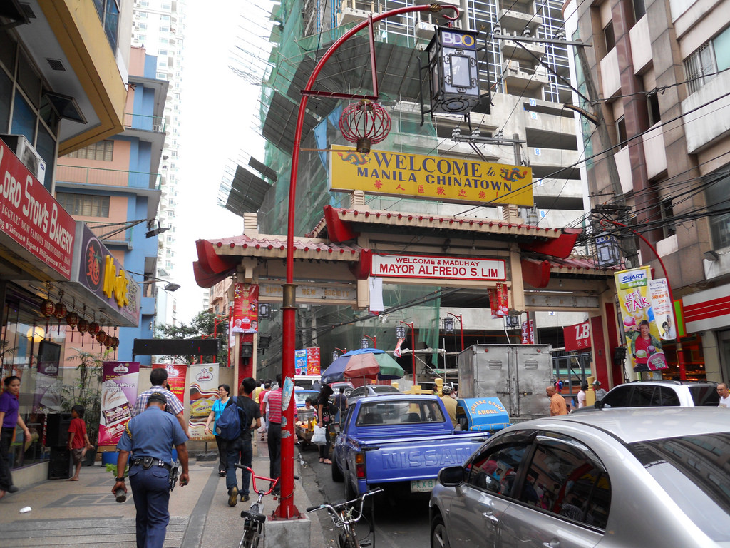Trung tâm khu phố Chinatown ở Manila, Philippines