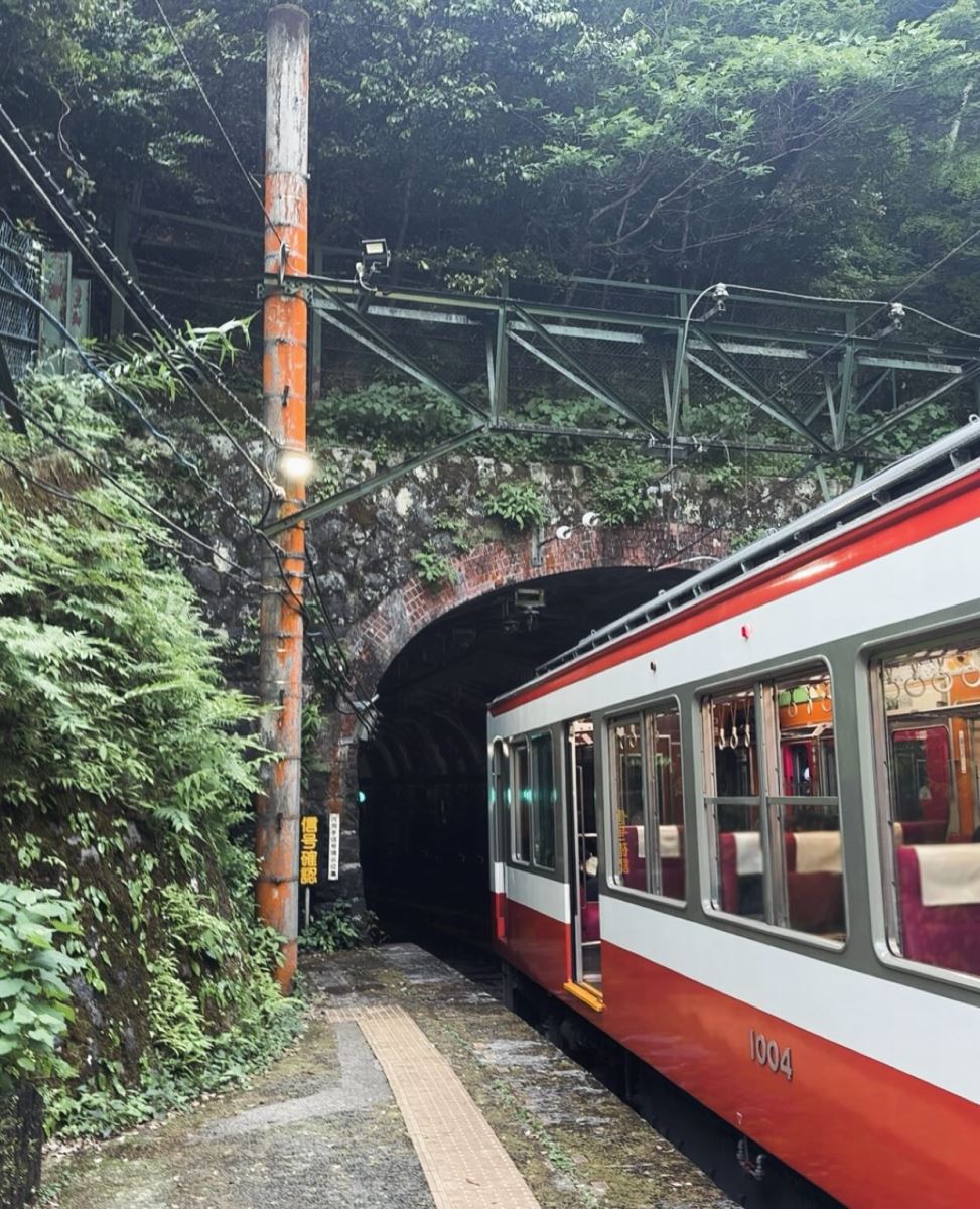 Đi tàu để di chuyển từ Tokyo đến Hakone