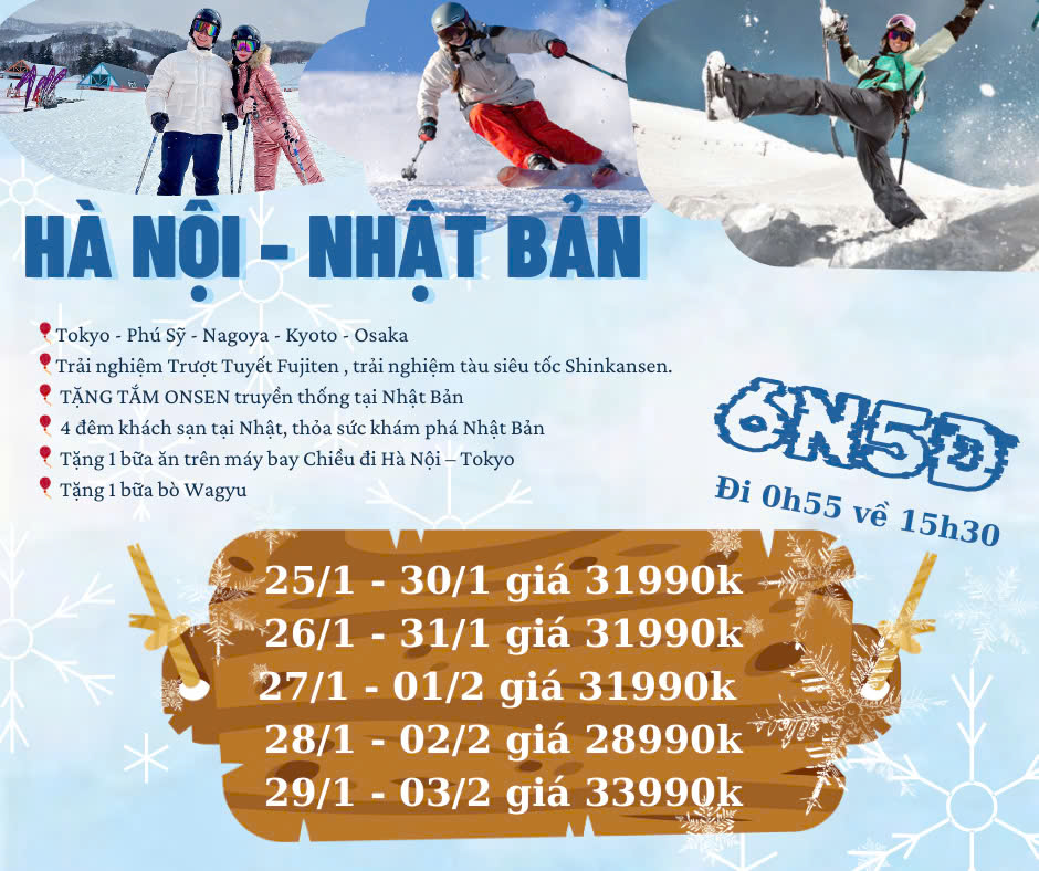 Lịch khởi hành chùm tour du lịch Nhật Bản dịp Tết Nguyên Đán của Cattour