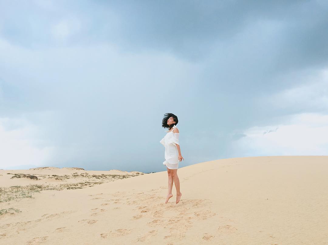Cồn cát Quang Phú chính là nơi lý tưởng để lưu lại cho mình thật nhiều những khoảnh khắc đẹp mắt
